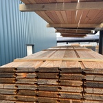 Ca. 120x Douglas Wisselsponning/Halfhoutsrabat, 18x190mm, lengte 500cm